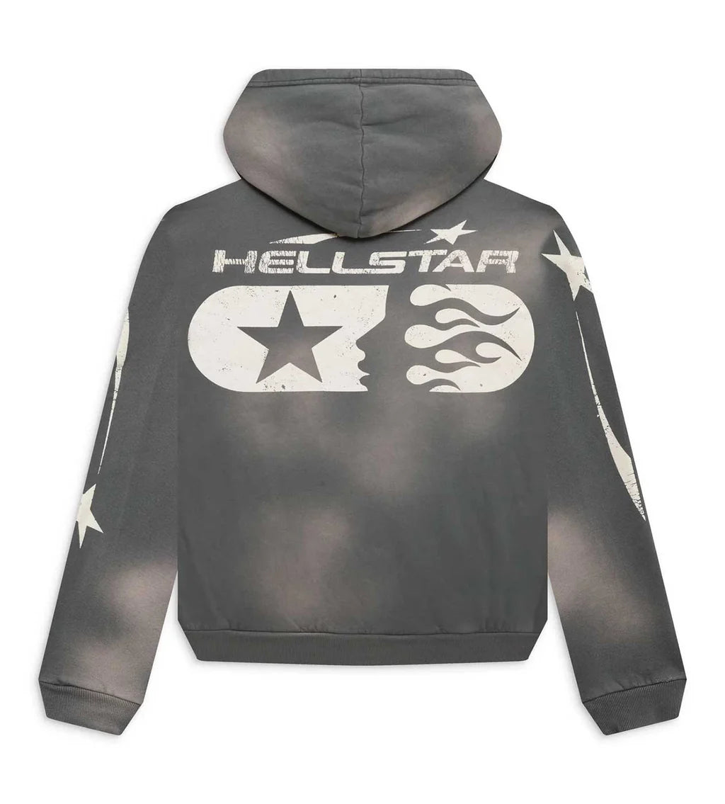 Hellstar Studios Zip Hoodie 'Grey'